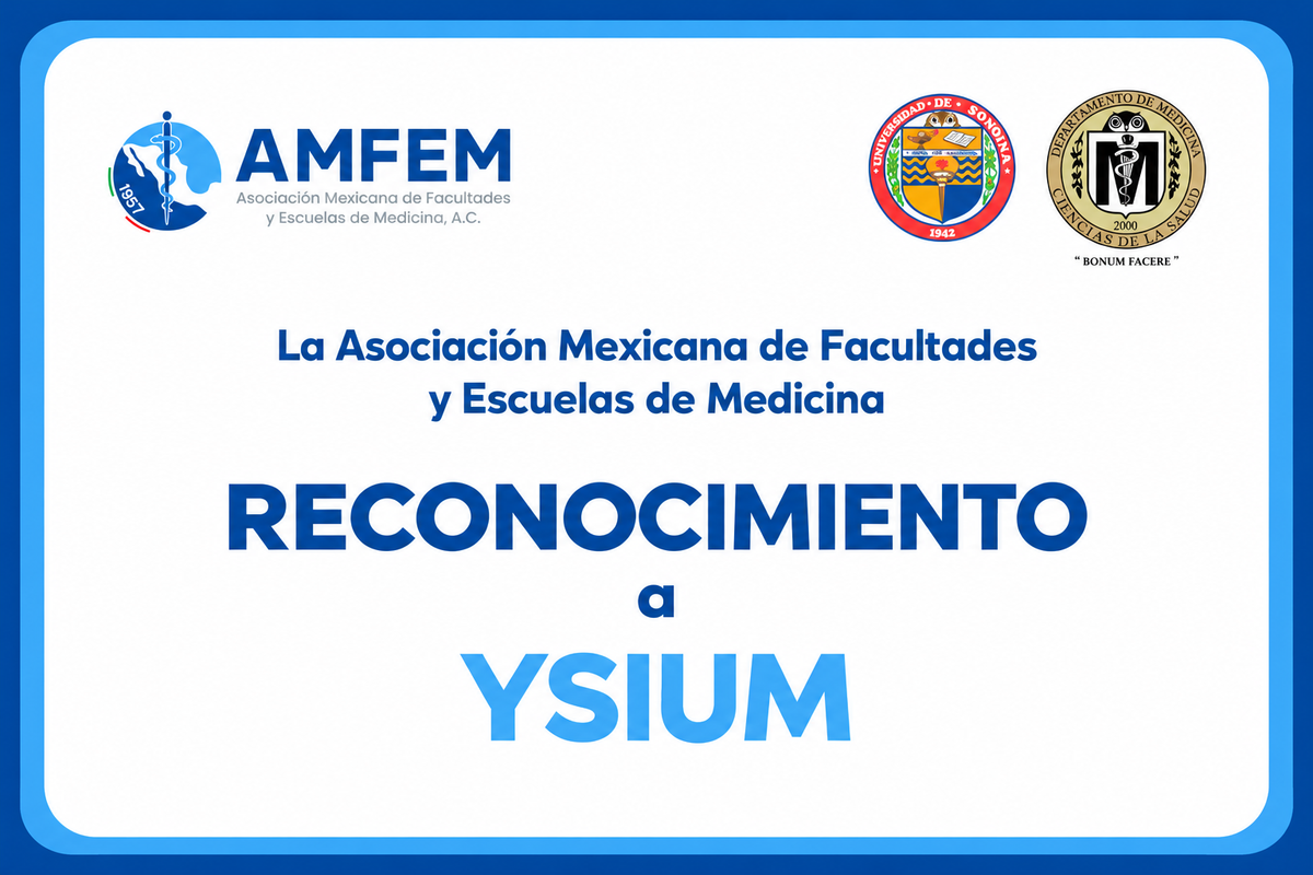 Ysium participó como expositor y recibió un reconocimiento en el encuentro de AMFEM